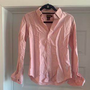 Pink button down, size 4